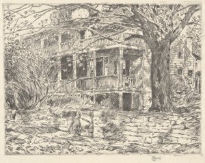 Old House, Cos Cob, 1915 tekijältä Childe Hassam