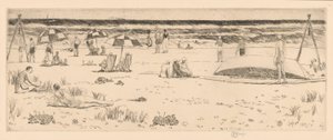 Beach Club, Easthampton tekijältä Childe Hassam