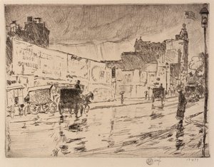 The Billboards, New York tekijältä Childe Hassam