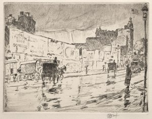The Billboards, New York, 1896. tekijältä Childe Hassam