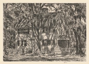 Lion Gardiner House, Easthampton tekijältä Childe Hassam