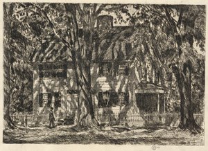 Lion Gardner House, Easthampton tekijältä Childe Hassam