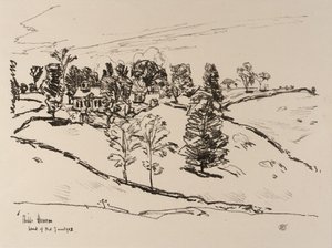 Pieni koulutalo, Nodin maa tekijältä Childe Hassam