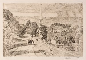Vermont Village (Peacham) tekijältä Childe Hassam
