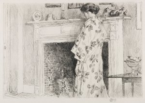 Valkoinen kimono tekijältä Childe Hassam