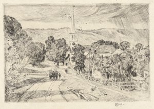 Vermont Village, 1923 tekijältä Childe Hassam