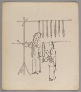 Erillisten lehtien albumi: Silk Cultivation and Production (muste paperille) (katso myös 499288-303) tekijältä Chinese School