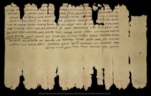 Muinais-sogdialaiset kirjeet 1 ja 2 (312 tai 313). Dunhuang (Gansun maakunta, Kiina), Vol. XII, Or. 8212/92 (kynä ja muste paperille). tekijältä Chinese School