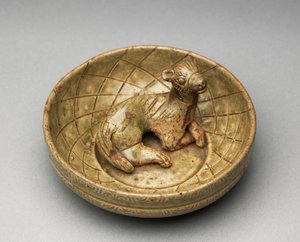 Eläin karsinassa, Western Jin, 265-316 (vihreät) tekijältä Chinese School
