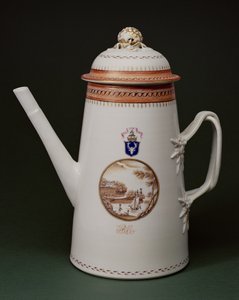 Armorial Coffee Pot, Machenzien käsivarret, n. 1790 (posliini)