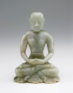 Shakymuni Buddhan kaiverrus askeettisena 1600-1700-luvulla tekijältä Chinese School