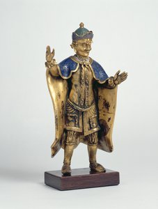 Ulkomaalainen käsivarret ojennettuina (cloisonne emali) tekijältä Chinese School