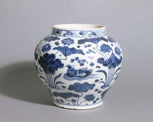 Guan Jar, Yuan-dynastia, 1300-luvun puoliväli (posliini)