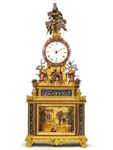 Imperiumin iskevä, musikaalinen ja automaattinen "Daoist Immortal" -kello, Guangzhoun työpajat, Qianlong-kausi, 1736-95 tekijältä Chinese School