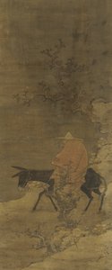 Ratsastus lumen läpi etsimään luumunkukkia, Ming- tai Qing-dynastia, 1400-1700-luku