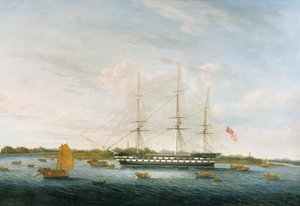 The Honorable East India Companys The Earl of Balcarras Kantonissa, 1816 tekijältä Chinese School