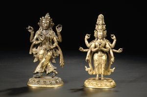 Tiibetiläinen kiinalainen bodhisattva tekijältä Chinese School