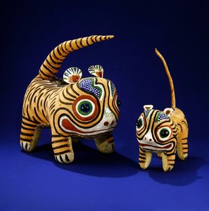 Tigers (maalattu kangas) (katso myös 235788) tekijältä Ching Period Chinese School