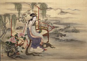 Kiinalainen kaunotar Yang Guifei, noin 1810-1815.
