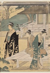 Matsukaze-luku Genjin tarinasta (sarjasta The Tale of Genji elegantissa modernissa mekossa) tekijältä Chobunsai Eishi