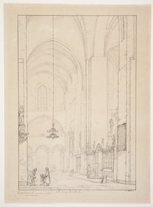 Julkaisija teokselle "Prospect of the interior of the Northern Transept of Aarhus Cathedral" tekijältä Christen Købke