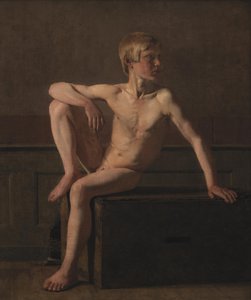 Alaston figuuri. Istuva Poika