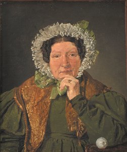 Taiteilijan äidin muotokuva Cecilia Margrethe Købke, os. Petersen tekijältä Christen Købke