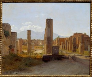 Pompejin foorumi. Christen Kobken (1810-1848) maalaus