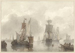 purjelaivoja tekijältä Christiaan Lodewijk Willem Dreibholtz