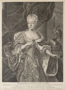 Brunswick-Wolfenbüttelin prinsessa Charlotten muotokuva 1694-1715, Tsarevitš Aleksei Petron vaimo tekijältä Christian Albrecht Wortmann