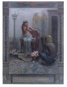 Kleopatra, kohtaus William Shakespearen (1564-1616) Anthony ja Kleopatrasta