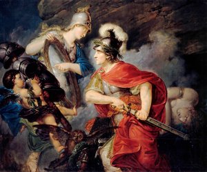 Allegoria Frederic II:sta Preussista, joka tunnetaan nimellä Suuri (1712-1786), Persee (seitsemän vuoden sodan alku)