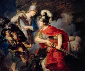 Allegoria Frederick Suuresta Perseuksena Seitsemänvuotisen sodan alku, 1789