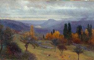 Syksy puutarhassani (öljy kankaalle)