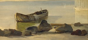 Korsu Starnberger-järvellä, 1845 (öljy paperille kiinnitetty korttiin)