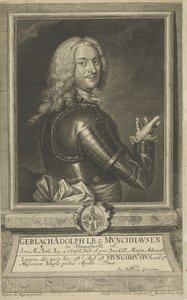 Muotokuva Gerlach Adolph von Munchausenista 1688-1770, 1738.