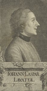 Runoilija ja fysiognomisti Johann Kaspar Lavaterin muotokuva 1741-1801, 1773.