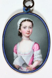 Lady Henrietta Cavendish Bentinck, myöhemmin Stamfordin kreivitär, 1741 (emali)