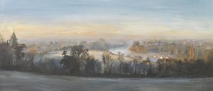 Sininen sunnuntai talviaamuna - Richmond Hill, 2013 (öljy kankaalle) tekijältä Christian Furr