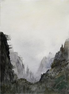 Alkaa uskoa, 2015 (akvarelli paperille) tekijältä Christian Furr