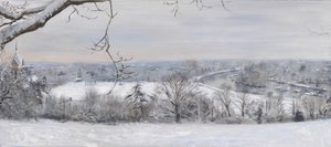White Diamonds Richmond Hill Snow, 2015 (öljy kankaalle) tekijältä Christian Furr