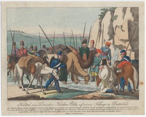 Donin kasakat lepäämässä Saksassa, noin 1814
