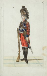 Henkivartioston ratsuväkirykmentin upseeri, 1793