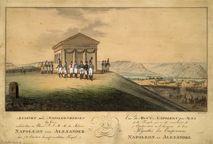 Napoleonin ja Aleksanteri I:n vierailu Jenan taistelukentällä 1808