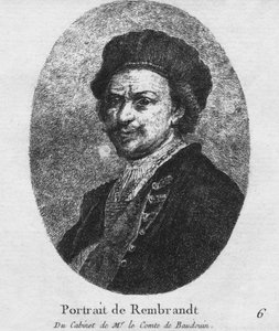 Rembrandtin muotokuva - herra le Comte de Baudouinin kabinetista, n. 1770