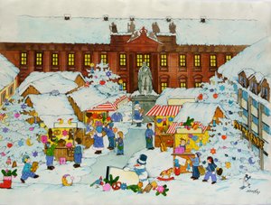 Joulumarkkinat (Vanhakaupunki, Erlangenin yliopisto)