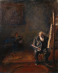 Omakuva telineessä tekijältä Christian Krohg