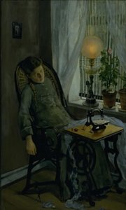 Ompelija tekijältä Christian Krohg