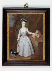 Lady Margaret Cavendish Holles Harley (akvarelli norsunluulla)