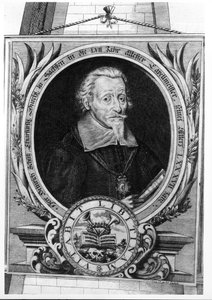 Muotokuva Heinrich Schutzista (1585-1672) tekijältä Christian Romstedt or Romstet